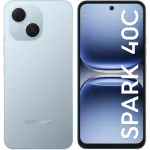 Смартфон Tecno Spark 40C 128Gb 8Gb голубой моноблок 3G 4G 2Sim 6.67" 720x1600 Android 15 13Mpix 802.11 a/b/g/n/ac/ax GPS GSM900/1800 Protect FM microSD max1024Gb