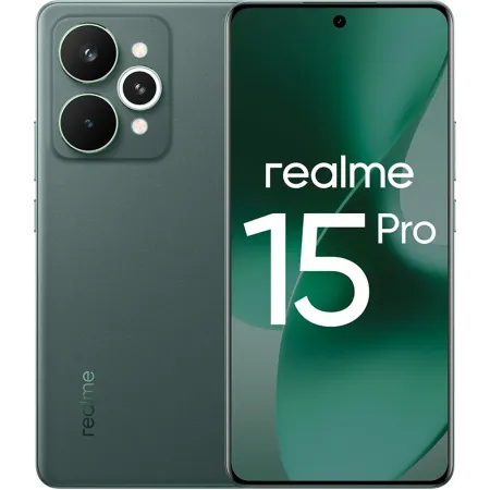 Смартфон Realme RMX5101 15 Pro 256Gb 8Gb зеленый моноблок 3G 4G 6.78" 1264x2780 Android 15 50Mpix 802.11 a/b/g/n/ac/6 NFC GPS GSM900/1800 GSM1900