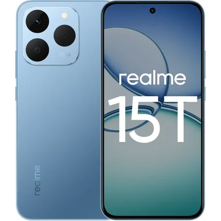 Смартфон Realme RMX5111 15T 256Gb 12Gb голубой моноблок 3G 4G 6.78" 1264x2780 Android 15 50Mpix 802.11 a/b/g/n/ac NFC GPS GSM900/1800 GSM1900