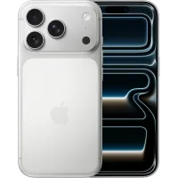 Смартфон Apple A3523 iPhone 17 Pro 256Gb серебристый моноблок 3G 4G 1Sim 6.3" 1206x2622 iOS 26 48Mpix 802.11 a/b/g/n/ac/ax/be NFC GPS Protect