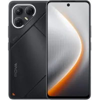Смартфон Tecno Pova 7 5G 128Gb 8Gb черный моноблок 3G 4G 2Sim 6.78" 1080x2460 Android 15 50Mpix 802.11 a/b/g/n/ac/ax NFC GPS GSM900/1800 Protect microSD max1024Gb