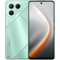 Смартфон Tecno Pova 7 5G 128Gb 8Gb зеленый моноблок 3G 4G 2Sim 6.78" 1080x2460 Android 15 50Mpix 802.11 a/b/g/n/ac/ax NFC GPS GSM900/1800 Protect microSD max1024Gb