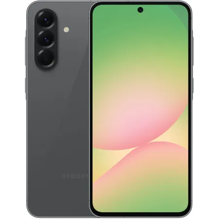 Смартфон Samsung SM-A566E Galaxy A56 5G 256Gb 12Gb графит моноблок 3G 4G 2Sim 6.7" 1080x2340 Android 15 50Mpix 802.11 a/b/g/n/ac/ax NFC GPS GSM900/1800 GSM1900 Protect