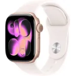 Смарт-часы Apple Watch Series 11 A3331 42мм OLED корп.розовое золото Sport Band рем.белый разм.брасл.:130-180мм (MEU04LW/A) Смарт-часы Apple Watch Series 11 A3331 42мм OLED корп.розовое золото Sport Band рем.белый разм.брасл.:130-180мм (MEU04LW/A)