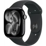 Смарт-часы Apple Watch Series 11 A3333 46мм OLED корп.черный Sport Band рем.черный разм.брасл.:S/M (MEUW4LW/A)
