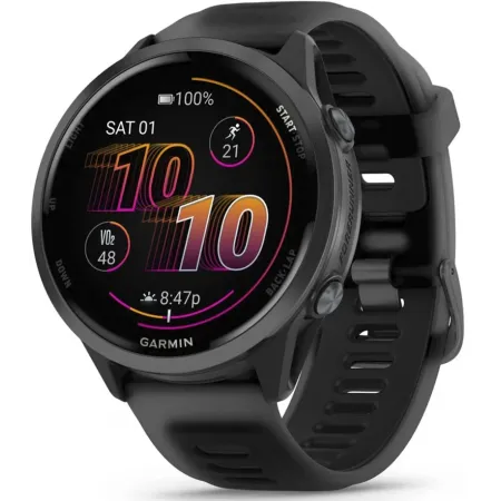 Смарт-часы Garmin Forerunner 570 47мм 1.3" AMOLED корп.черный рем.черный (010-02971-00)