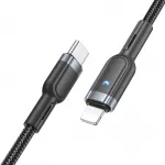 Кабель Hoco U117 IP(01467) USB Type-C (m)-Lightning (m) 1.2м черный