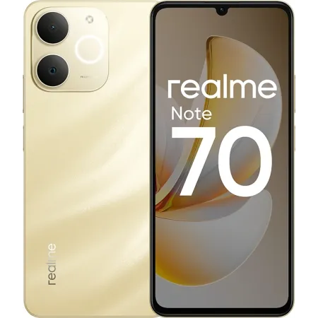 Смартфон Realme RMX5313 Note 70 128Gb 6Gb золотой моноблок 3G 4G 6.7" 720x1600 Android 15 13Mpix 802.11 a/b/g/n/ac NFC GPS GSM900/1800 GSM1900 Protect Смартфон Realme RMX5313 Note 70 128Gb 6Gb золотой моноблок 3G 4G 6.7" 720x1600 Android 15 13Mpix 802.11 a/b/g/n/ac NFC GPS GSM900/1800 GSM1900 Protect