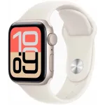 Смарт-часы Apple Watch SE 3 2025 A3325 44мм OLED корп.сияющая звезда Sport Band рем.сияющая звезда разм.брасл.:M/L (MEHJ4LW/A)