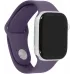 Смарт-часы Apple Watch Series 11 A3331 42мм OLED корп.серебристый Sport Band рем.фиолетовый разм.брасл.:S/M (MEU64LW/A)