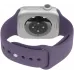 Смарт-часы Apple Watch Series 11 A3331 42мм OLED корп.серебристый Sport Band рем.фиолетовый разм.брасл.:S/M (MEU64LW/A)