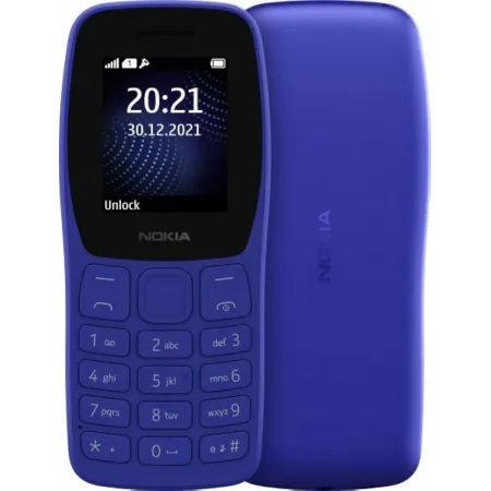 Мобильный телефон Nokia 105 DS TA-1459 синий моноблок 2Sim 1.77" 120x160 Series 30+ GSM900/1800 Protect