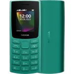 Мобильный телефон Nokia 106 DS TA-1564 зеленый моноблок 2Sim 1.8" 120x160 Series 30+ GSM900/1800 GSM1900 FM microSD max32Gb