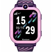 Смарт-часы Xenium W600 1.83" AMOLED корп.розовый рем.фиолетовый (CTW600PK/00)
