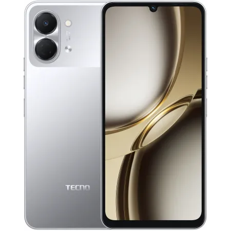 Смартфон Tecno Spark Go 3 128Gb 4Gb серый моноблок 3G 4G 2Sim 6.75" 720x1600 Android 15 13Mpix 802.11 a/b/g/n/ac NFC GPS GSM900/1800 Protect microSD max1024Gb