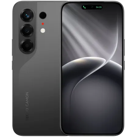 Смартфон Tecno Camon 50 256Gb 12Gb черный моноблок 3G 4G 2Sim 6.78" 1208x2644 Android 16 50Mpix 802.11 a/b/g/n/ac NFC GPS GSM900/1800 GSM1900 Protect FM