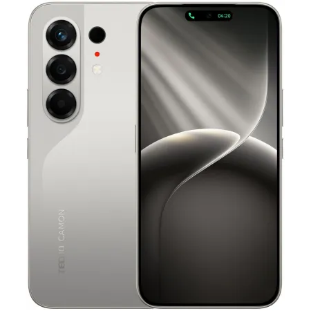 Смартфон Tecno Camon 50 256Gb 8Gb титан моноблок 3G 4G 2Sim 6.78" 1208x2644 Android 16 50Mpix 802.11 a/b/g/n/ac NFC GPS GSM900/1800 GSM1900 Protect FM