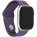 Смарт-часы Apple Watch Series 11 A3331 42мм OLED корп.серебристый Sport Band рем.фиолетовый разм.брасл.:S/M (MEU64X/A)