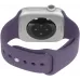 Смарт-часы Apple Watch Series 11 A3331 42мм OLED корп.серебристый Sport Band рем.фиолетовый разм.брасл.:S/M (MEU64X/A)