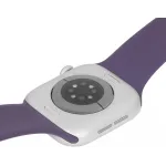 Смарт-часы Apple Watch Series 11 A3331 42мм OLED корп.серебристый Sport Band рем.фиолетовый разм.брасл.:S/M (MEU64X/A)