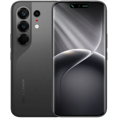 Смартфон Tecno Camon 50 Ultra 5G 512Gb 8Gb черный моноблок 3G 4G 2Sim 6.78" 1208x2644 Android 16 50Mpix 802.11 a/b/g/n/ac/ax NFC GPS GSM900/1800 GSM1900 Protect FM
