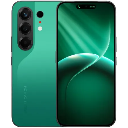 Смартфон Tecno Camon 50 256Gb 8Gb зеленый моноблок 3G 4G 6.78" 1208x2644 Android 16 50Mpix 802.11 a/b/g/n/ac NFC GPS GSM900/1800 GSM1900 Protect
