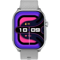 Смарт-часы Tecno Watch 3 Active 2.04" LCD корп.серебристый рем.серебристый (W03A)
