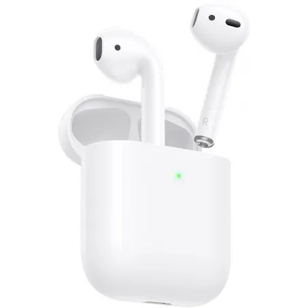 Гарнитура вкладыши Hoco EW91 белый беспроводные bluetooth в ушной раковине (47779)