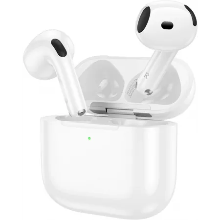 Гарнитура вкладыши Hoco EW95 белый беспроводные bluetooth в ушной раковине (73693)