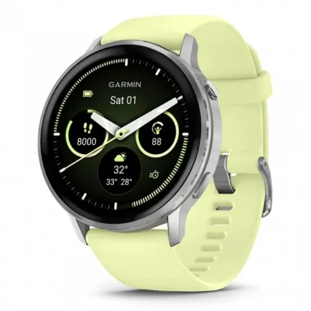 Смарт-часы Garmin Venu 4 1.4" AMOLED корп.серебристый рем.желтый разм.брасл.:135-200мм (010-03014-02) Смарт-часы Garmin Venu 4 1.4" AMOLED корп.серебристый рем.желтый разм.брасл.:135-200мм (010-03014-02)