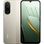 Смартфон Xiaomi Poco C81 Pro 128Gb 4Gb золотистый моноблок 3G 4G 2Sim 6.9" 720x1600 Android 13Mpix 802.11 a/b/g/n/ac NFC GPS GSM1900 microSD max1024Gb