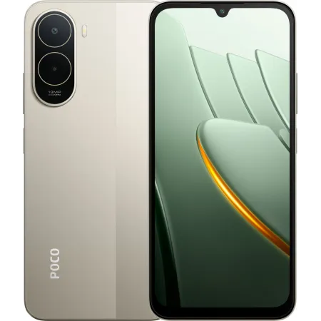 Смартфон Xiaomi Poco C81 Pro 64Gb 4Gb золотистый моноблок 3G 4G 2Sim 6.9" 720x1600 Android 13Mpix 802.11 a/b/g/n/ac NFC GPS GSM1900 microSD max1024Gb