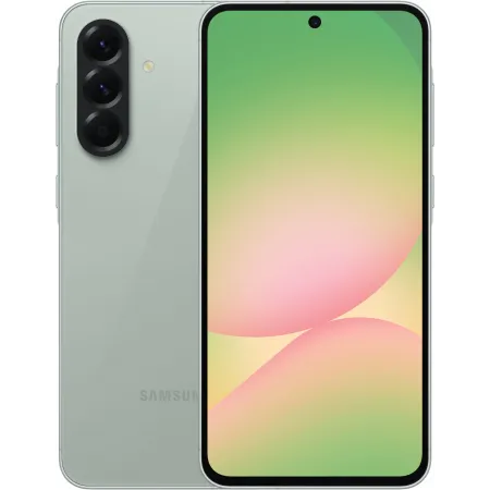 Смартфон Samsung SM-A566E Galaxy A56 5G 256Gb 8Gb зеленый моноблок 3G 4G 2Sim 6.7" 1080x2340 Android 15 50Mpix 802.11 a/b/g/n/ac/ax NFC GPS GSM900/1800 GSM1900 Protect
