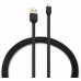 Кабель Buro BHP MICROUSB 1M FLAT USB (m)-micro USB (m) 1м черный плоский