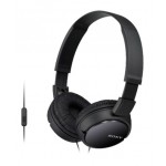 Гарнитура мониторные Sony MDR-ZX110AP 1.2м черный проводные оголовье (MDRZX110APB.CE7)