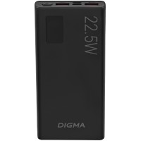 Мобильный аккумулятор Digma DGPF10A 10000mAh QC3.0/PD3.0 22.5W 3A 2xUSB-A/USB-C черный (DGPF10A22PBK)