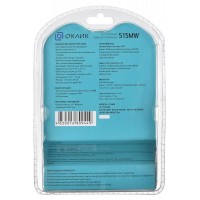 Мышь Оклик 515MW черный/зеленый оптическая 1000dpi беспров. USB для ноутбука 3but (1018269)