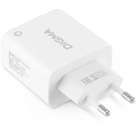 Сетевое зар./устр. Digma DGWC-2U-3A-WG 15.5W 3.1A+1A 2xUSB универсальное белый