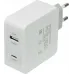 Сетевое зар./устр. Digma DGPD-45W-WG 45W 3A+2.4A (PD) USB-C/USB-A универсальное белый