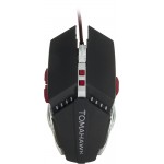 Мышь Оклик 999G TOMAHAWK черный/серебристый оптическая 3200dpi USB 8but (1102293)