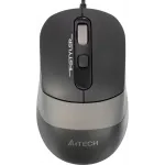 Мышь A4Tech Fstyler FM10 черный/серый оптическая 1600dpi USB 4but (FM10 GREY)