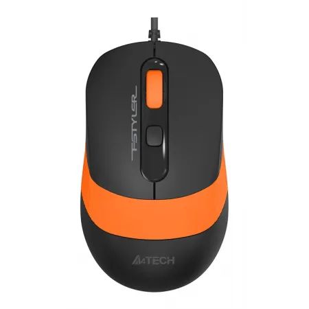 Мышь A4Tech Fstyler FM10 черный/оранжевый оптическая 1600dpi USB 4but (FM10 ORANGE)