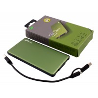 Мобильный аккумулятор GP MP05 5000mAh 2.1A 2xUSB-A зеленый (MP05MAG)