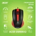 Мышь Acer OMW012 черный/красный оптическая 1200dpi USB 3but (ZL.MCEEE.003)