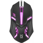 Мышь Defender Cyber MB-560L черный оптическая 1600dpi USB для ноутбука 2but (52560)