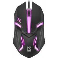 Мышь Defender Cyber MB-560L черный оптическая 1600dpi USB для ноутбука 2but (52560)