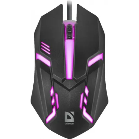 Мышь Defender Cyber MB-560L черный оптическая 1600dpi USB для ноутбука 2but (52560)