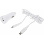 Автомобильное зар./устр. Hama H-183297 3A (PD) USB Type-C для Apple белый (00183297)