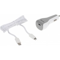 Автомобильное зар./устр. Hama H-183317 3A (PD) USB Type-C для Apple белый (00183317)