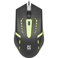 Мышь Defender Hit MB-601 черный оптическая 1200dpi USB 3but (52601)